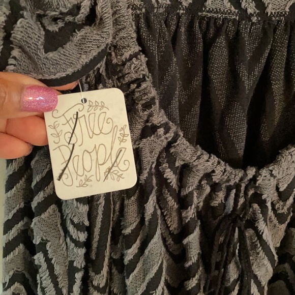 Free People Wavy Baby Gray Size X Small Tunic Dress - Picture 9 of 11